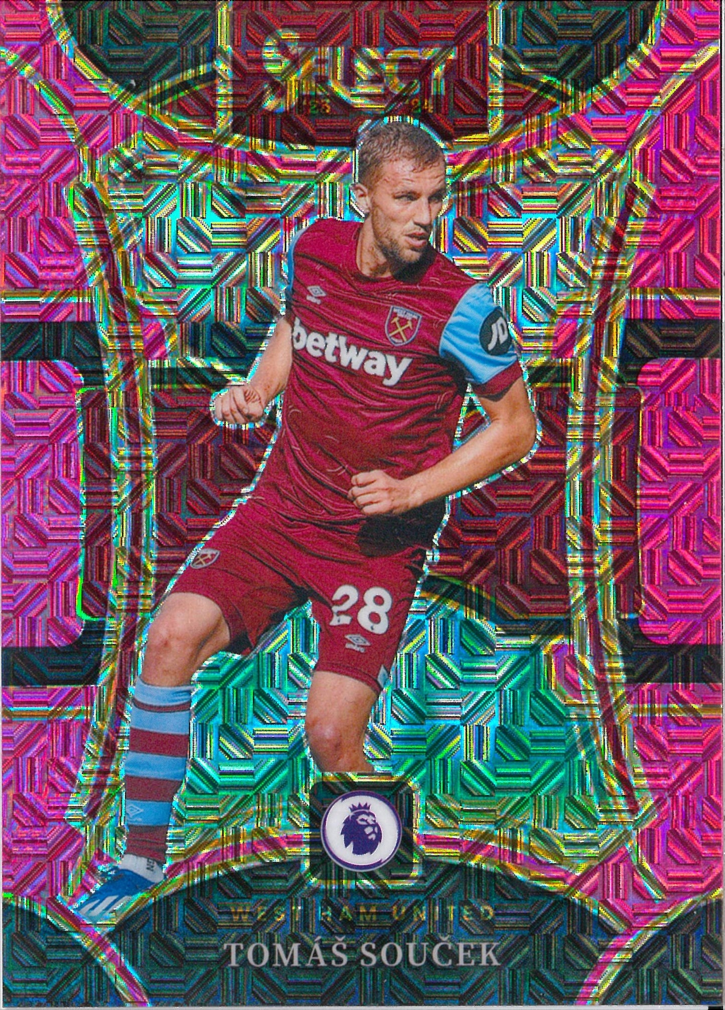 2023/24 Panini Select Premier League #192 Tomas Soucek Purple /325