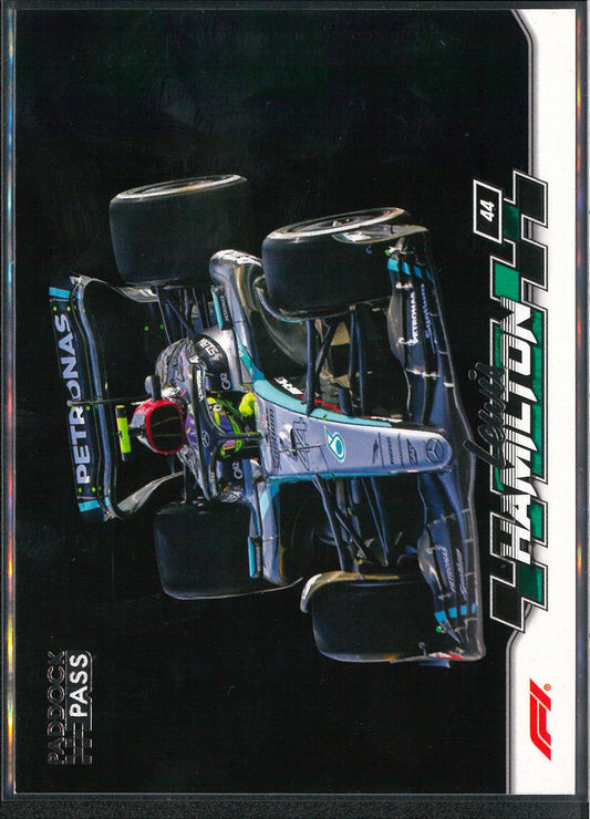 2024 Topps F1 Paddock Pass #36 Lewis Hamilton Black Parallel