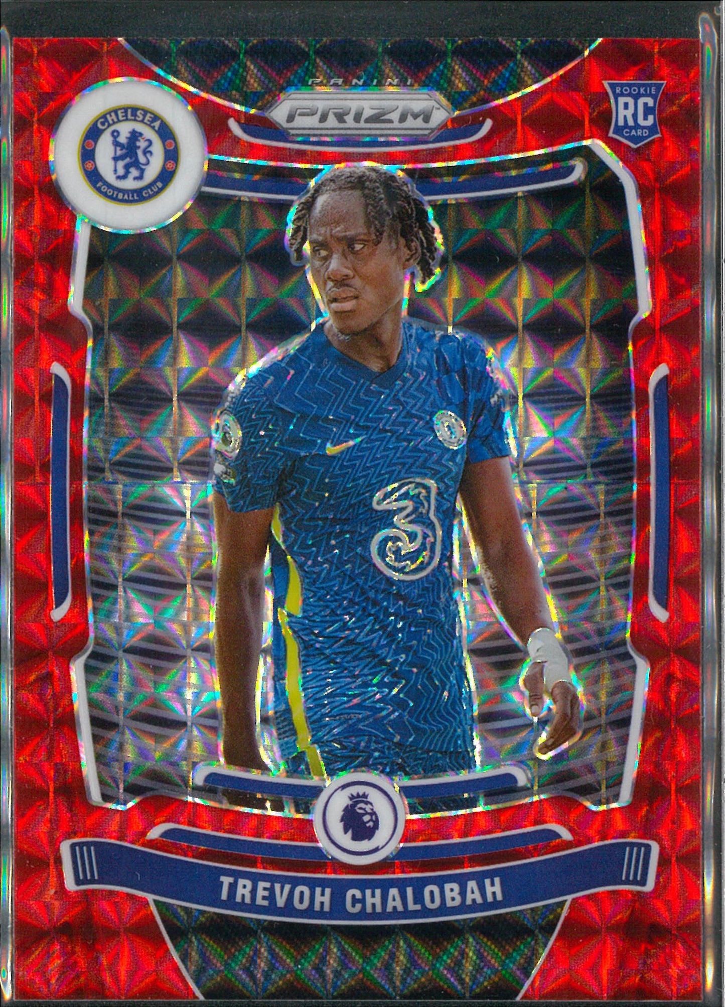 2021/22 Panini Prizm Premier League #253 Trevor Chalobah Rookie Red Parallel