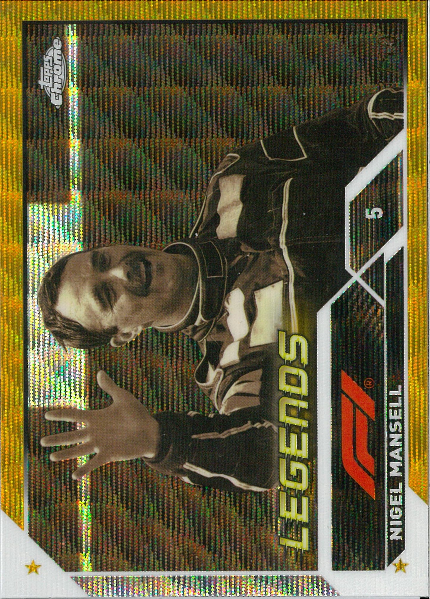 2023 Topps Chrome F1 #197 Nigel Mansell Gold /50