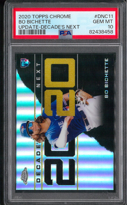 2020 Topps Chrome Update #DNC11 Bo Bichette Update Decades Next PSA 10