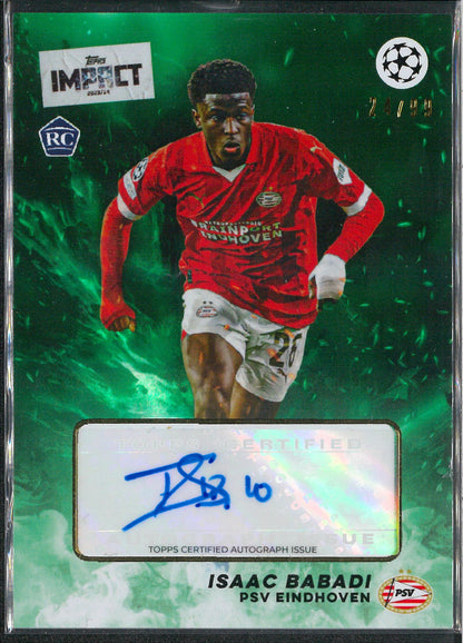 2024 Topps Impact Isaac Babadi Autograph /99