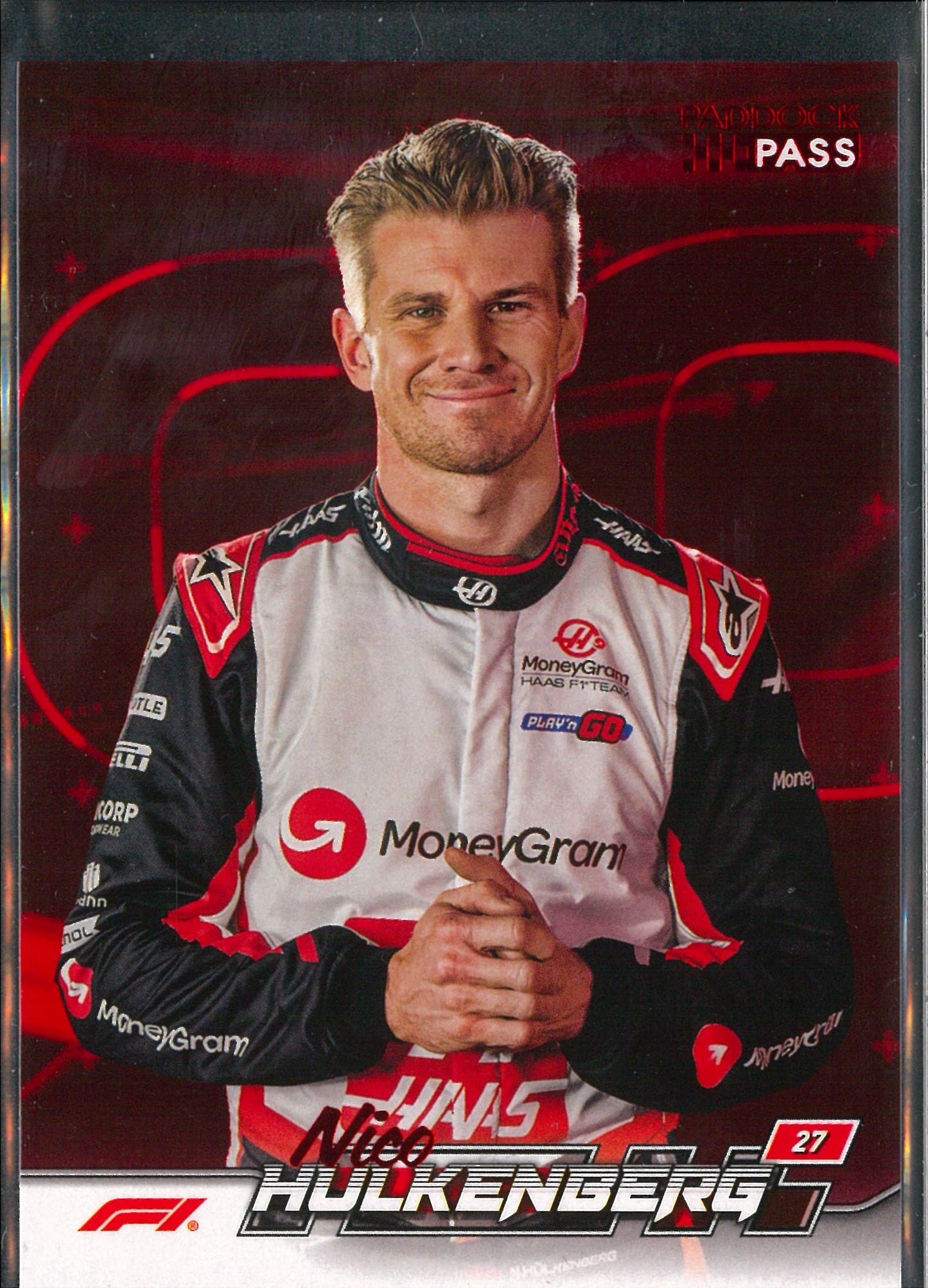 2024 Topps F1 Paddock Pass #65 Nico Hulkenberg Red Parallel