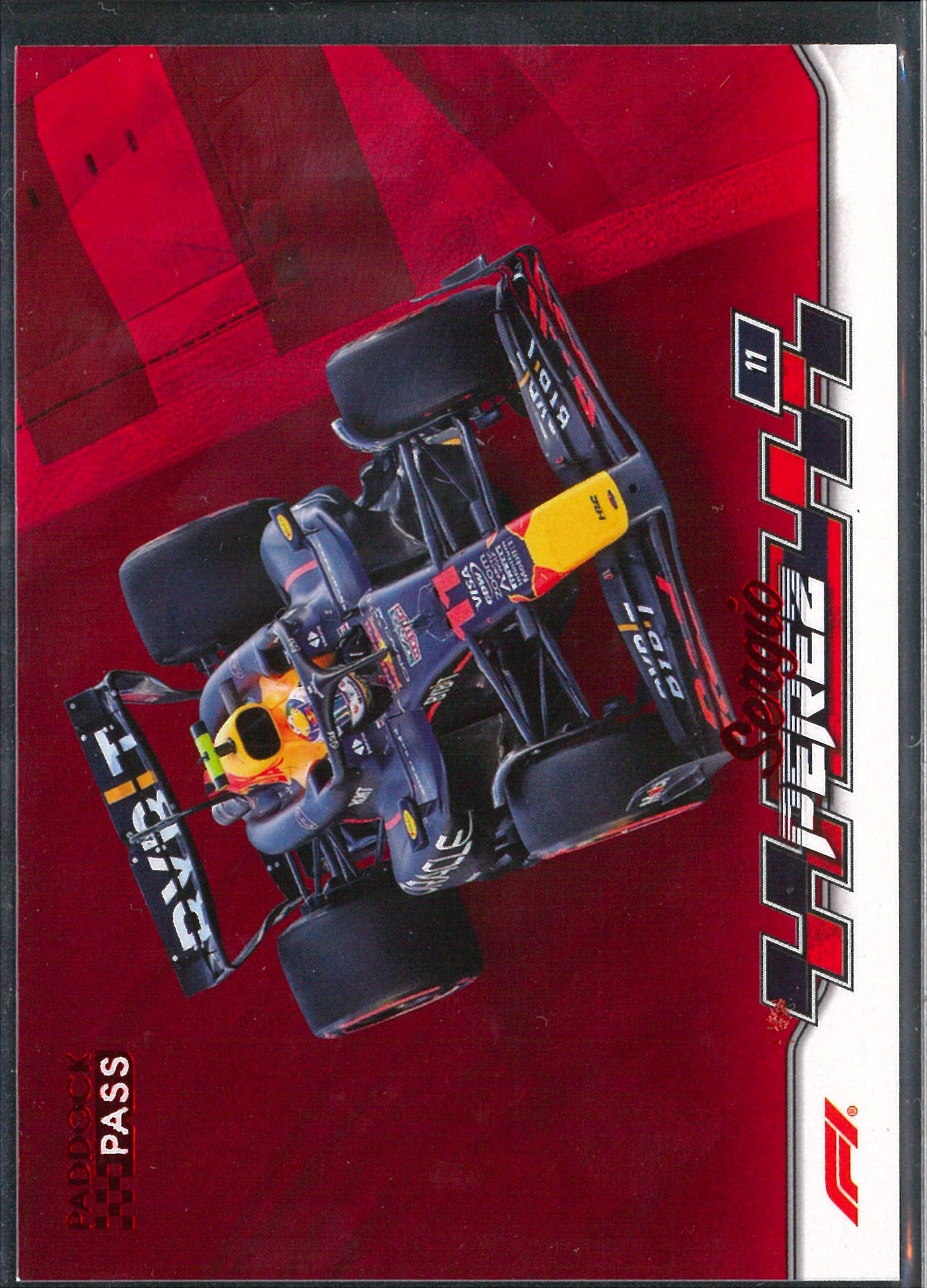 2024 Topps F1 Paddock Pass #32 Sergio Perez Red Parallel