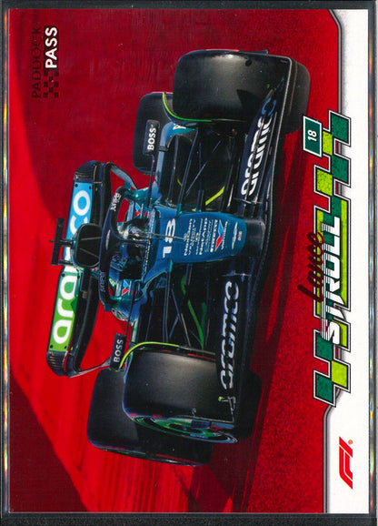 2024 Topps F1 Paddock Pass #42 Lance Stroll Red Parallel