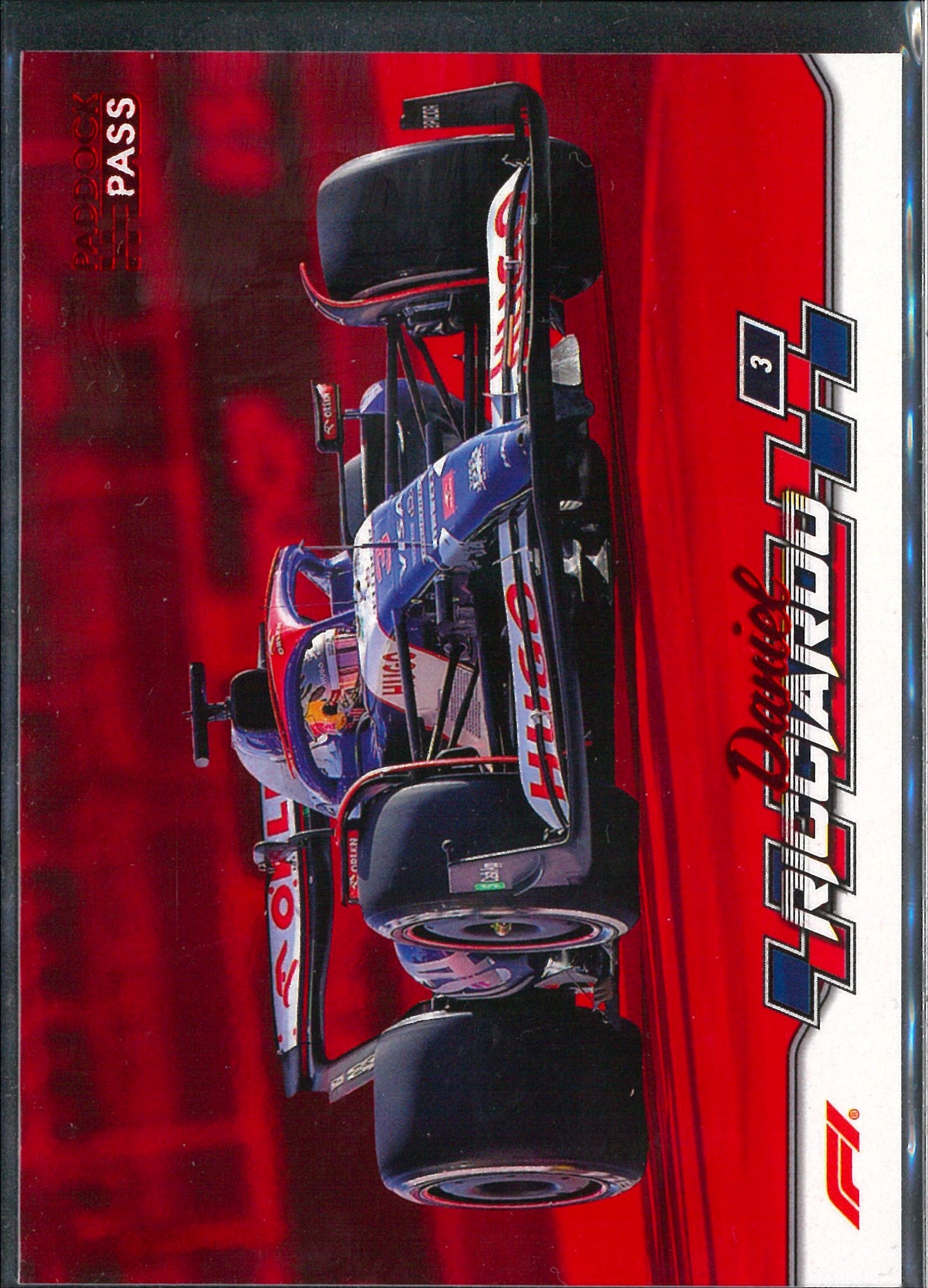 2024 Topps F1 Paddock Pass #48 Daniel Ricciardo Red Parallel