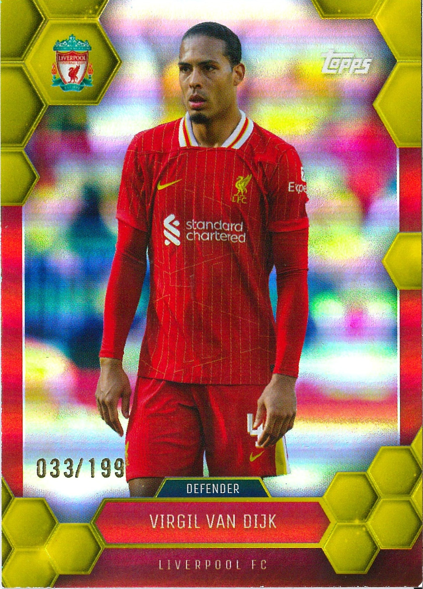 2024 Topps Liverpool Fan Set #3 Virgil Van Dijk /199