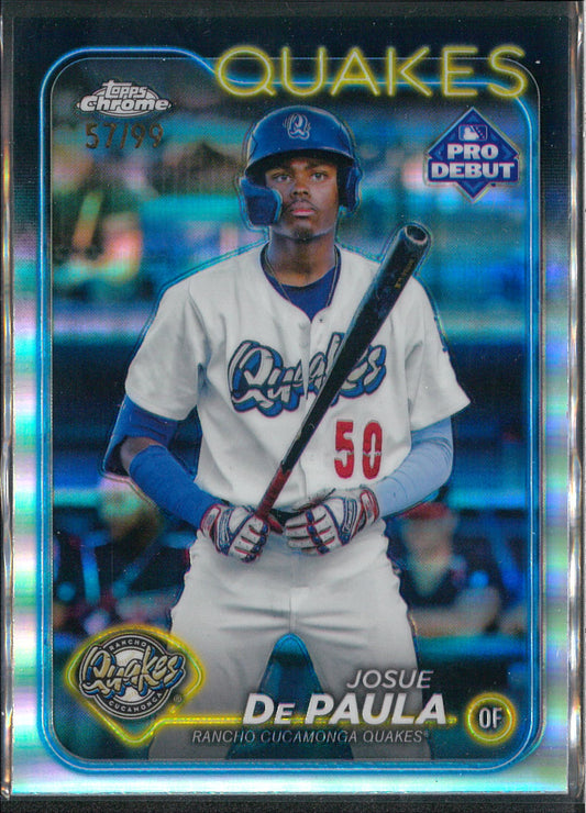 2024 Topps Pro Debut Baseball #PDC-119 Josue De Paula /99