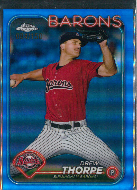 2024 Topps Pro Debut Baseball #PDC-87 Drew Thorpe Blue /150