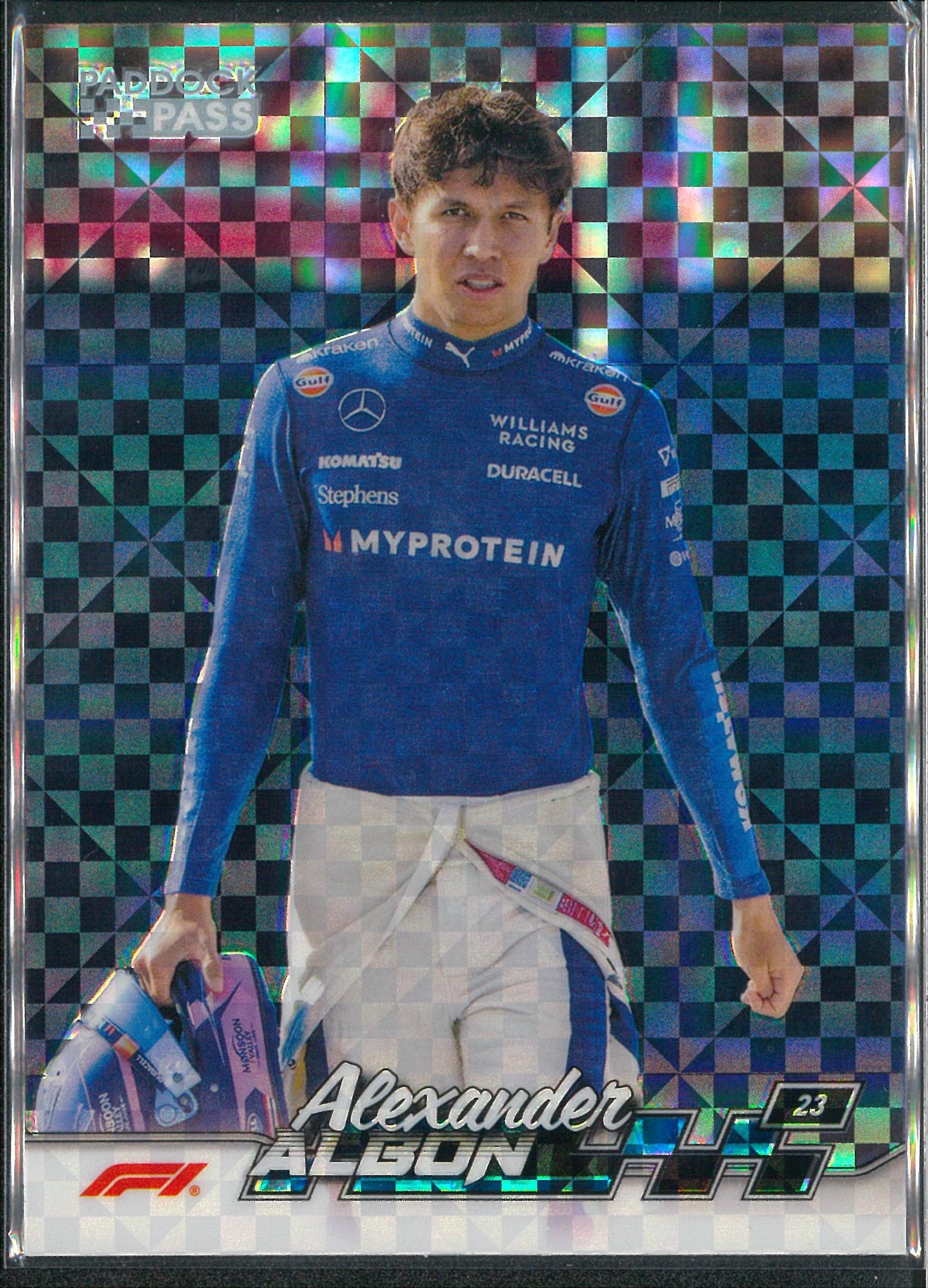 2024 Topps F1 Paddock Pass #19 Alexander Albon Xfractor