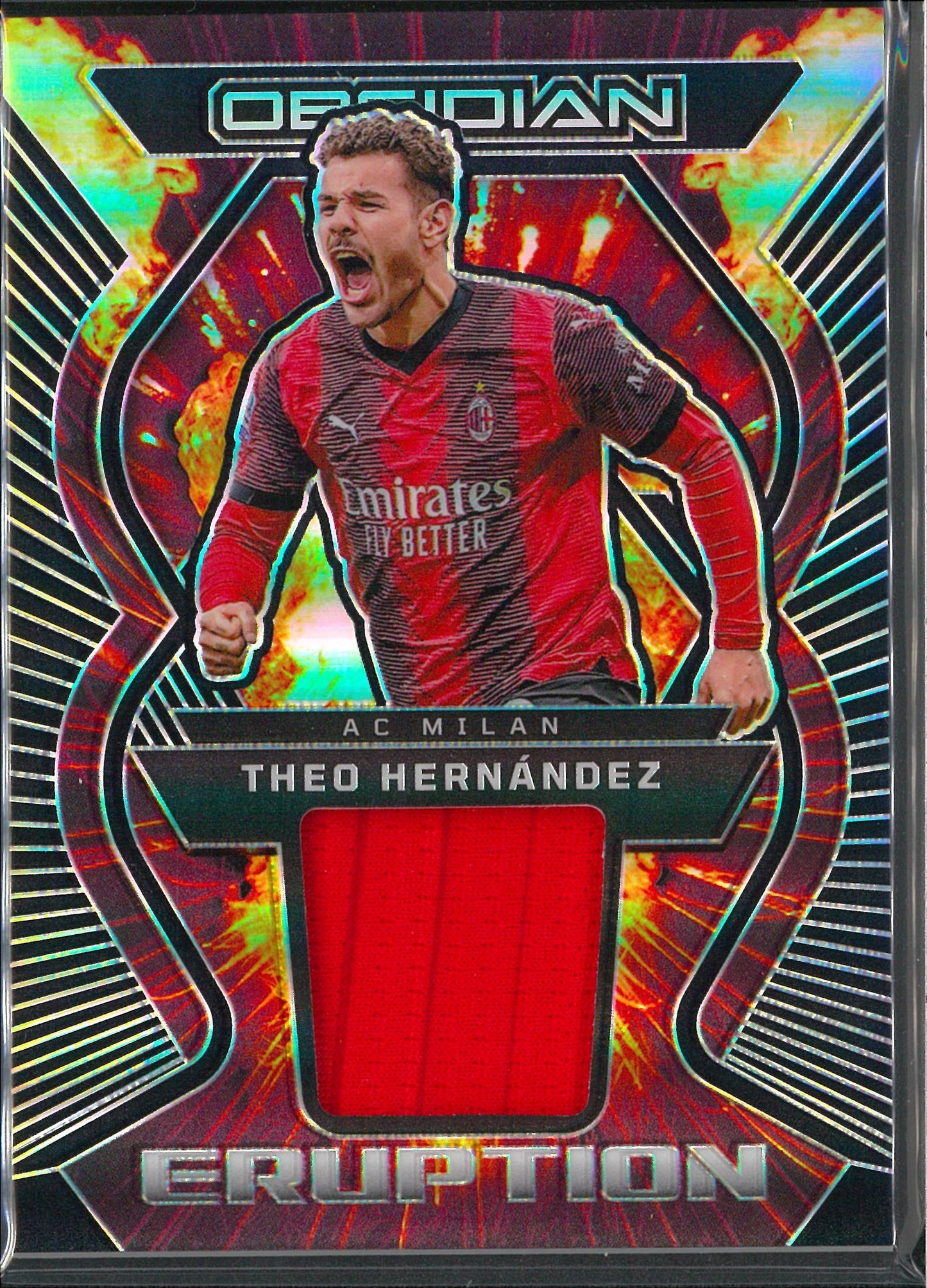 2023/24 Panini Obsidian #ER-TH Theo Hernandez Eruption Patch /199