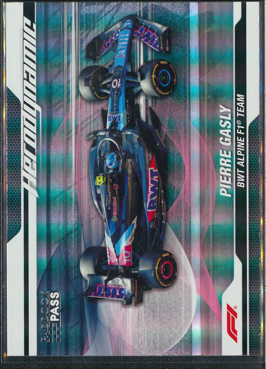 2024 Topps F1 Paddock Pass #AD-5 Pierre Gasly Aerodynamic