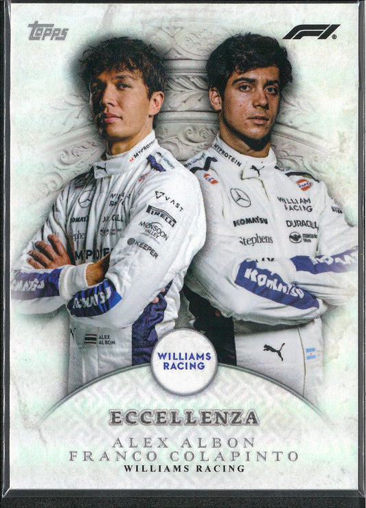 2024 Topps F1 Eccellenza La Squadra Alex Albon/Franco Colapinto