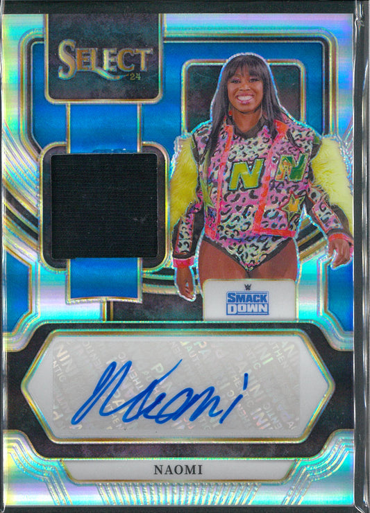 2024 Panini Select WWE #AM-NMI Naomi Patch Autograph /99