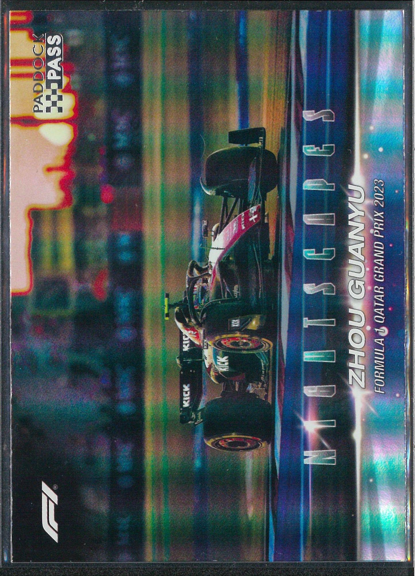 2024 Topps F1 Paddock Pass #NS-14 Zhou Guanyu Nightscapes