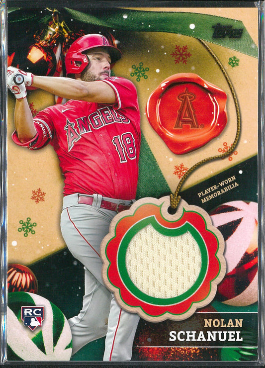 2024 Topps Holiday Baseball #RC-NS Nolan Schanuel Relic