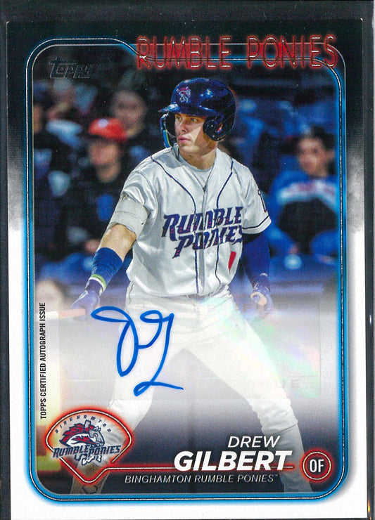 2024 Topps Pro Debut Baseball #PD-114 Drew Gilbert Autograph