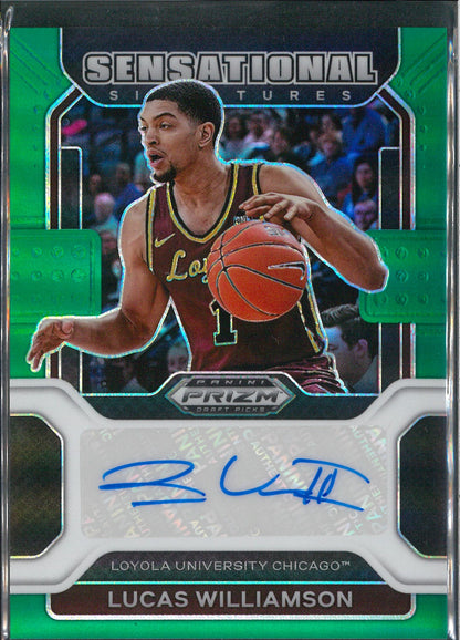 2022 Panini Prizm Draft picks #SS-LWI Lucas Williamson Green Autograph