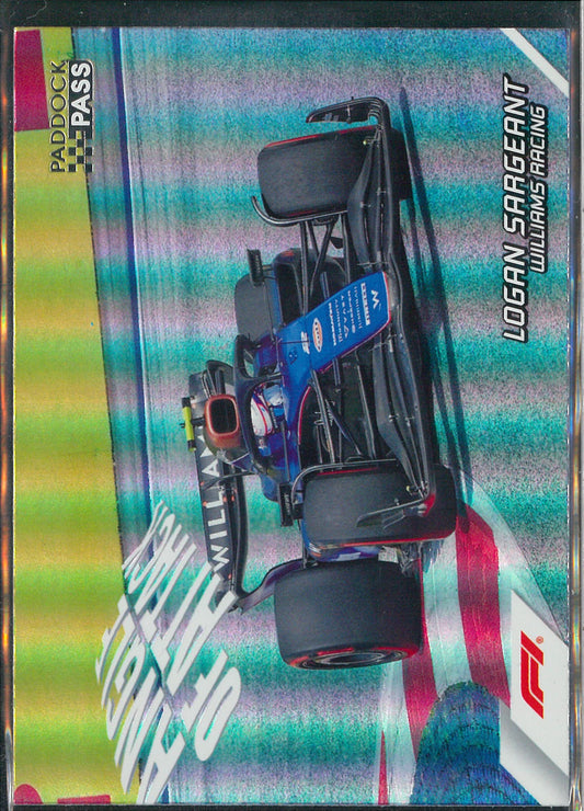 2024 Topps F1 Paddock Pass #AA-20 Logan Sergeant Angle Of Attack