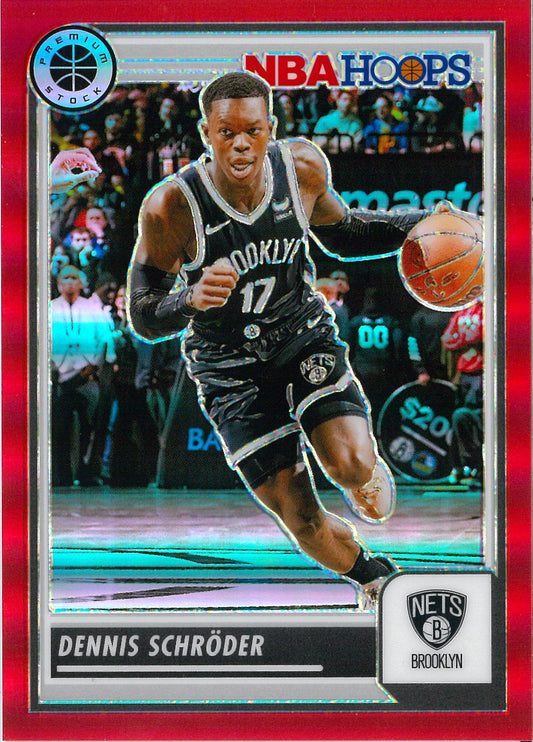 2023/24 Panini Hoops Premium Stock #153 Dennis Schroder /275