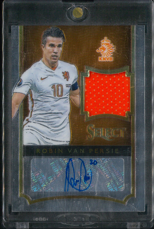 2015/16 Panini Select #JA-RVP Robin Van Persie Patch Autograph /39