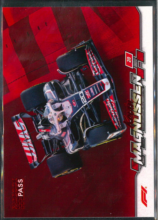 2024 Topps F1 Paddock Pass #46 Kevin Magnussen Red Parallel