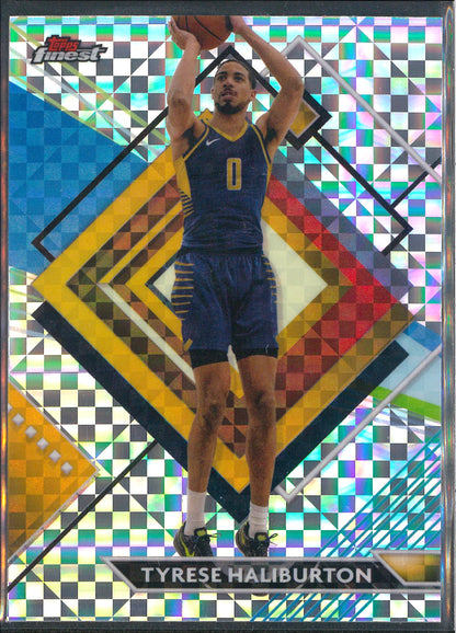 2023/24 Topps Finest Basketball #222 Tyrese Halliburton Xfractor