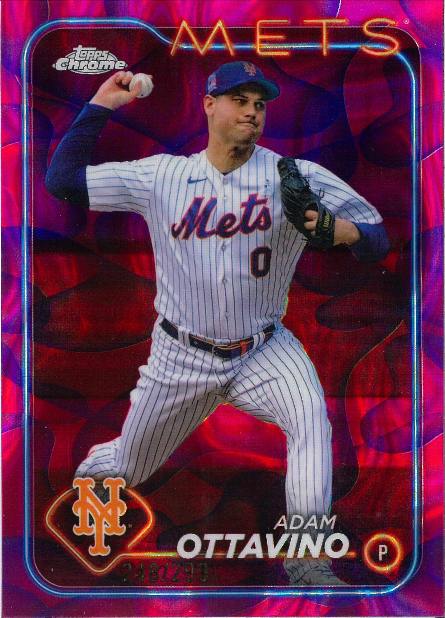 2024 Topps Chrome Baseball #USC138 Adam Ottavino Purple Lava /299