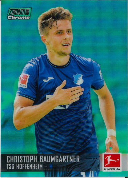 2022 Topps Stadium Club Chrome Bundesliga #53 Christoph Baumgartner Blue /99