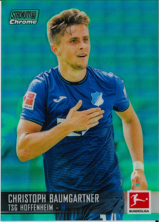 2022 Topps Stadium Club Chrome Bundesliga #53 Christoph Baumgartner Blue /99