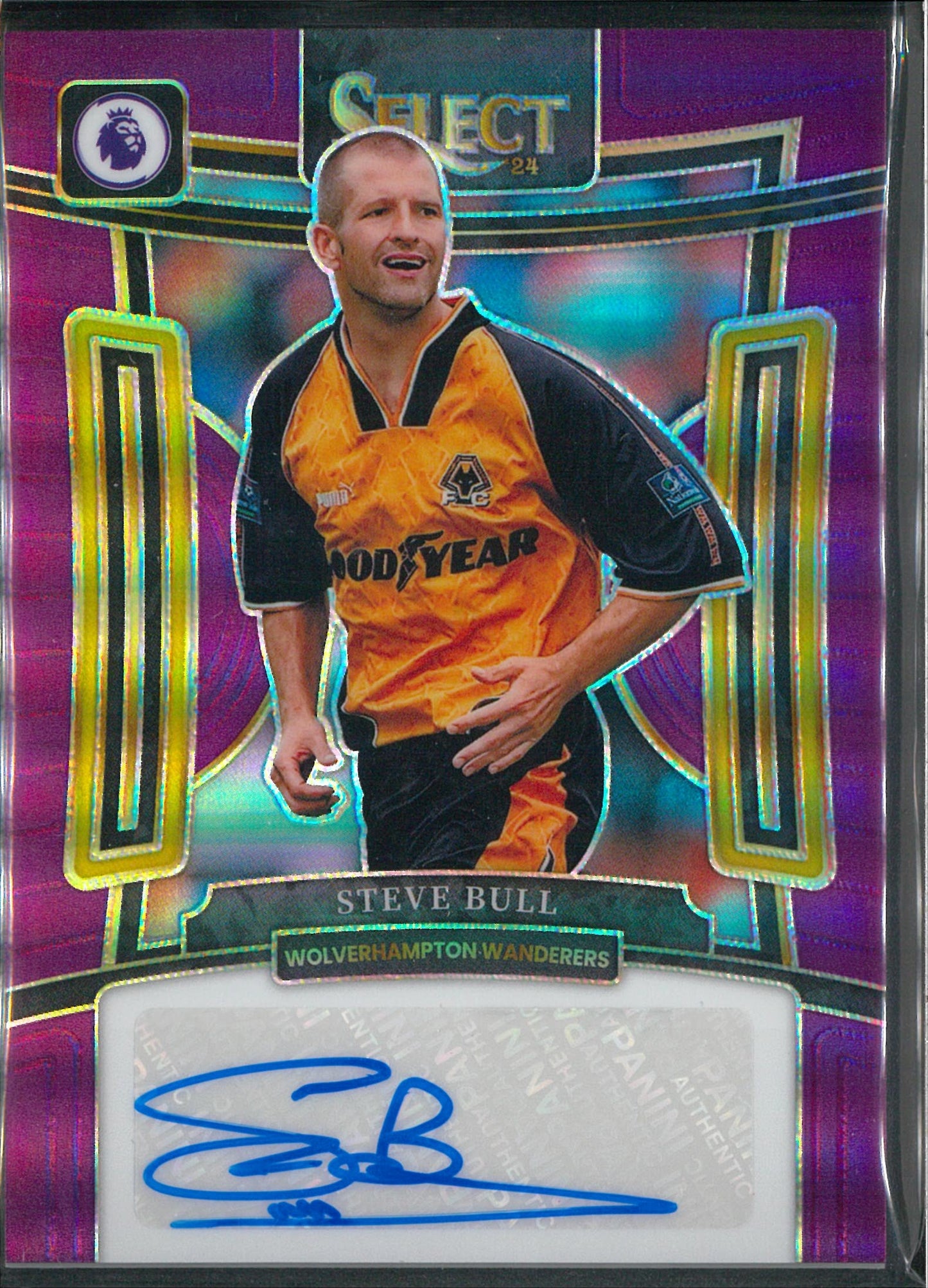 2023-24 Panini Select Premier League #S-SB Steve Bull Purple Autograph /49