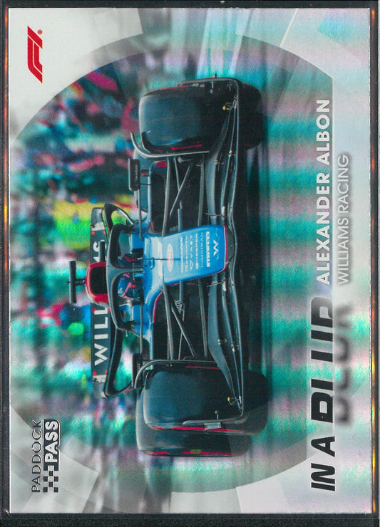 2024 Topps F1 Paddock Pass #BL-19 Alexander Albon In A Blur