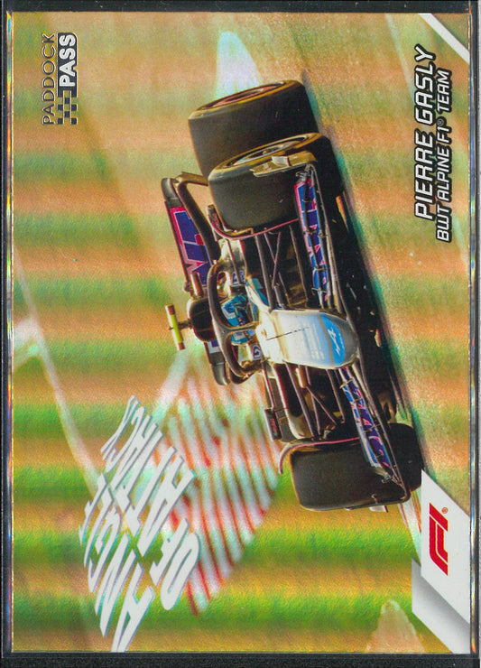 2024 Topps F1 Paddock Pass #AA-10 Pierre Gasly Angle Of Attack