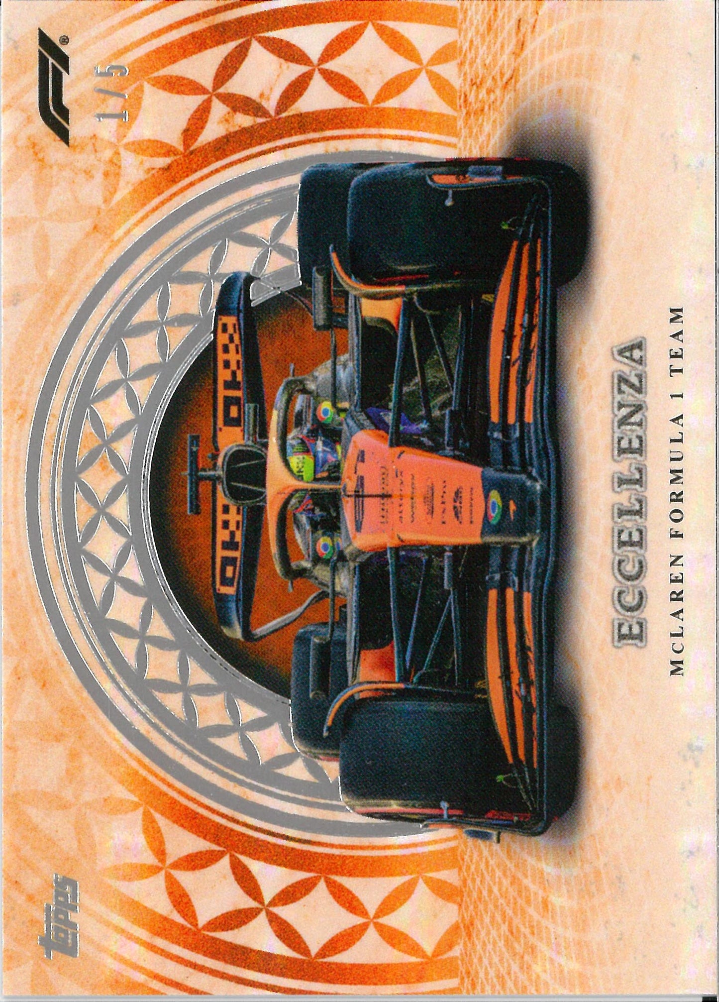 2024 Topps Eccellenza F1 Mclaren Machina Da Corsa Orange /5