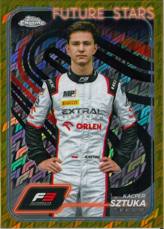 2024 Topps Logofractor F1 #50 Kacper Sztuka Gołd /50