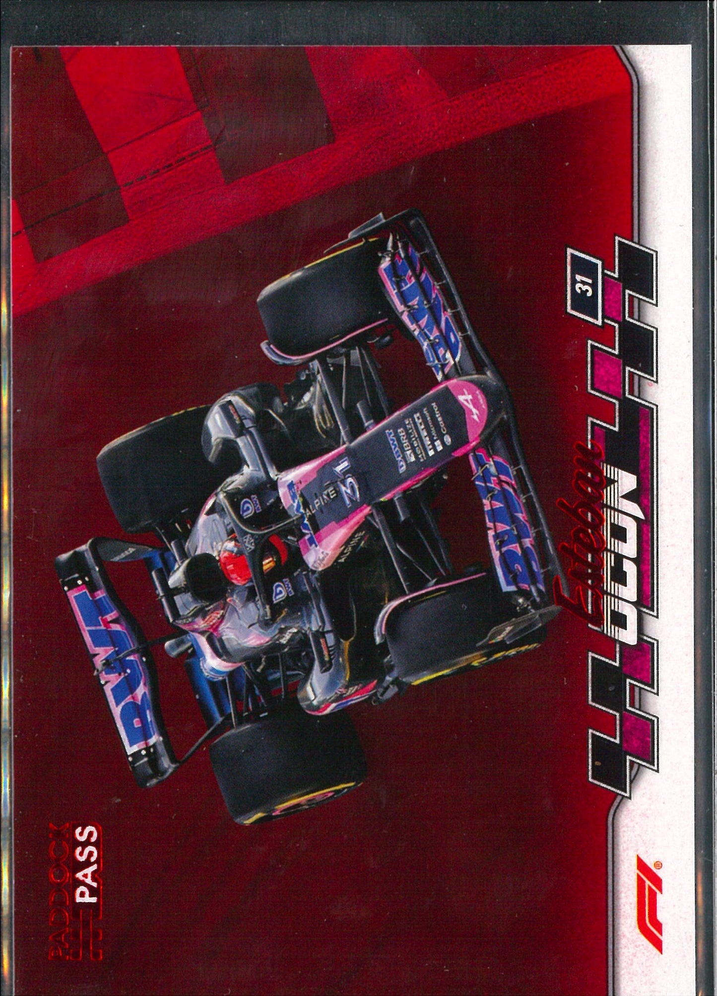 2024 Topps F1 Paddock Pass #39 Esteban Ocon Red Parallel