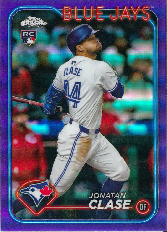 2024 Topps Chrome Baseball #USC147 Jonathan Clase Purple /250