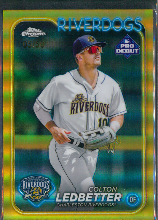 2024 Topps Pro Debut Baseball #PDC-199 Colton Ledbetter Gold /50