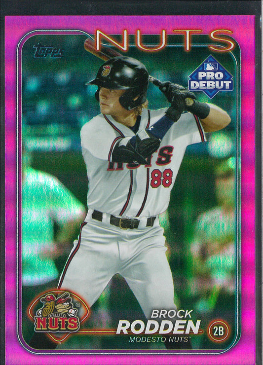 2024 Topps Pro Debut Baseball #PD-155 Brock Rodden Pink /199