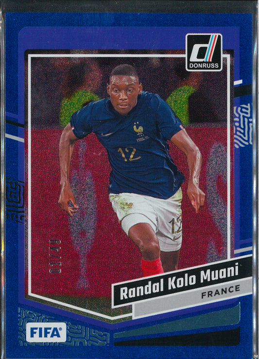 2023/24 Panini Donruss #24 Randal Kolo Muani Blue /49