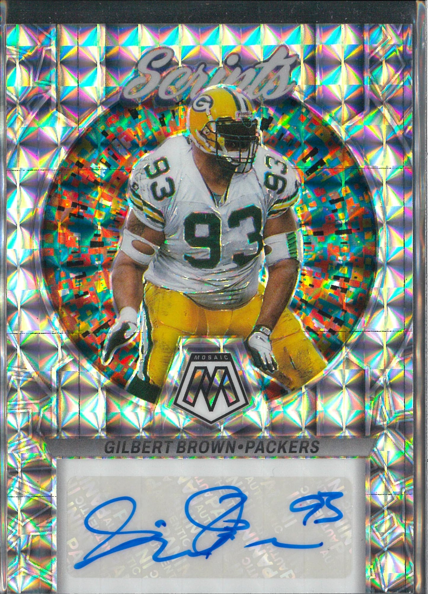 2023 Panini Mosaic #S26 Gilbert Brown Autograph