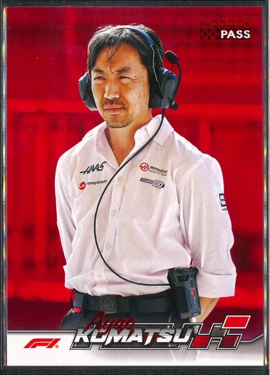 2024 Topps F1 Paddock Pass #80 Ayo Kamatsu Red Parallel