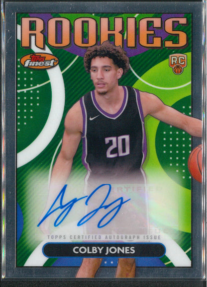 2023/24 Topps Finest #RFA-CJ Colby Jones Rookies Autograph