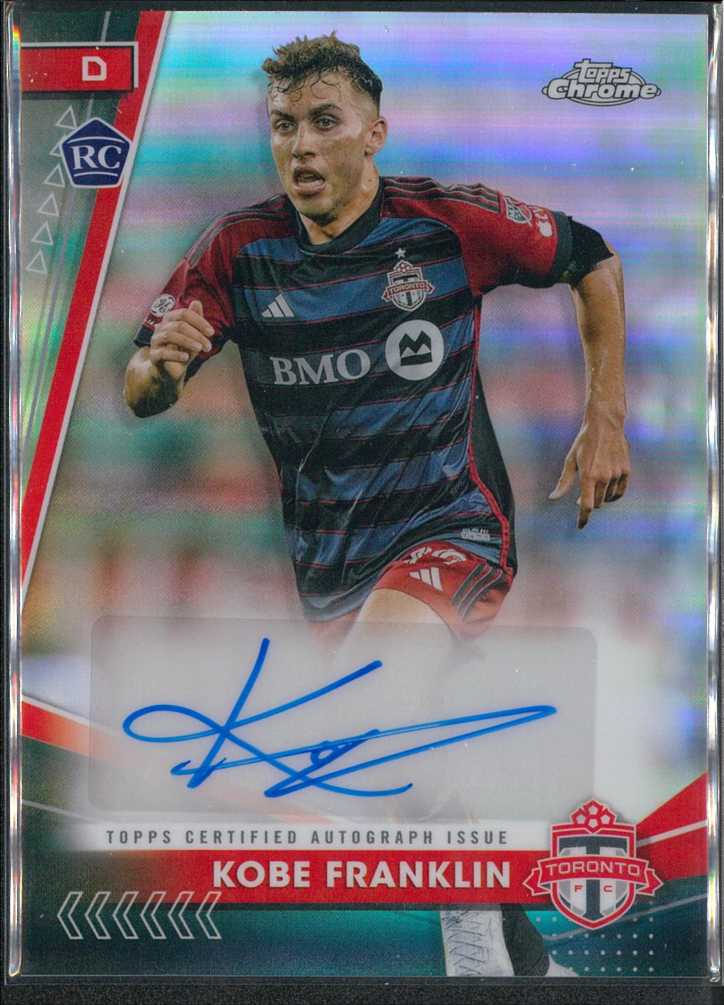 2023/24 Topps Chrome MLS #CA-KF Kobe Franklin Autograph