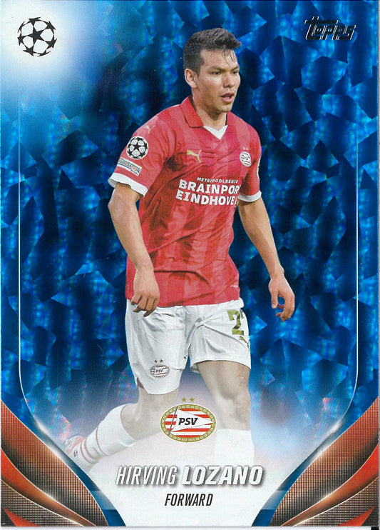 2023/24 Topps Flagship UCC #156 Hirving Lozano Blue Diamonds /75