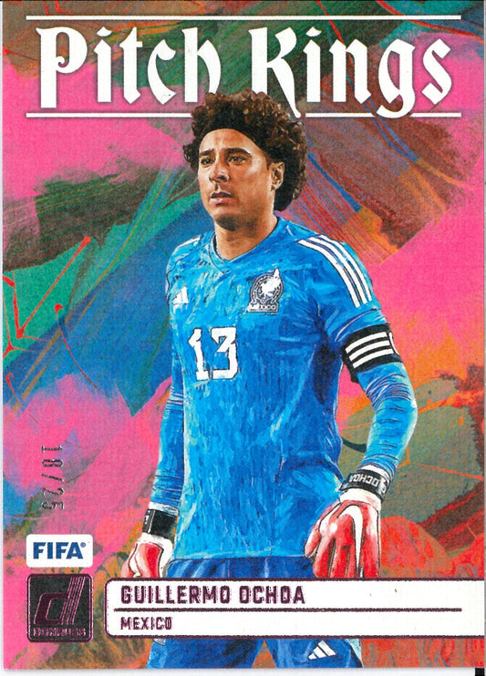 2023/24 Panini Donruss #15 Guillermo Ochoa Pitch Kings Pink /25