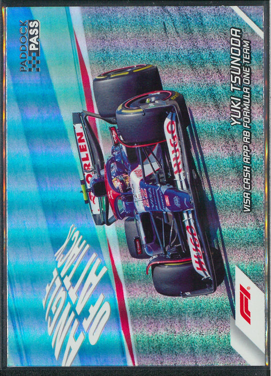 2024 Topps F1 Paddock Pass #AA-17 Yuki Tsunoda Angle Of Attack