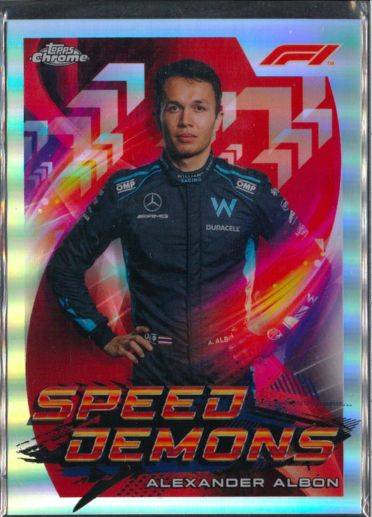 2022 Topps Chrome F1 #SD-AA Alexander Albon Speed Demons