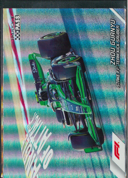 2024 Topps F1 Paddock Pass #14 Zhou Guanyu Angle Of Attack