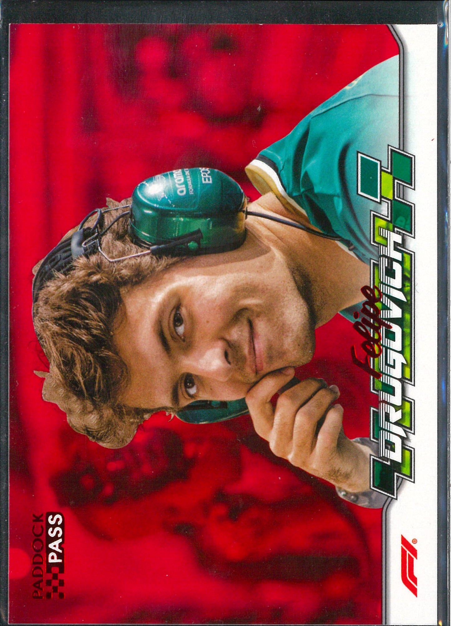 2024 Topps F1 Paddock Pass #24 Felipe Drugovich Red Parallel